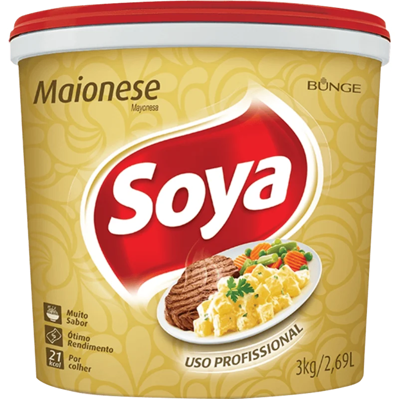 Maionese Balde Soya 3Kg