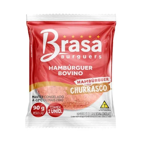 Hamburguer Churrasco Brasa 90g