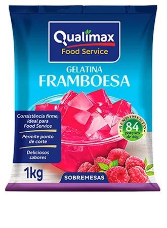 Gelatina Framboesa 1kg Qualimax